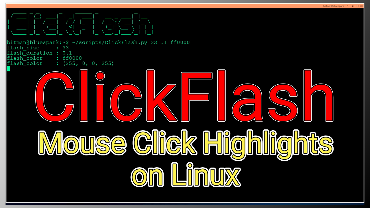 ClickFlash: Mouse Click Highlighter for Linux